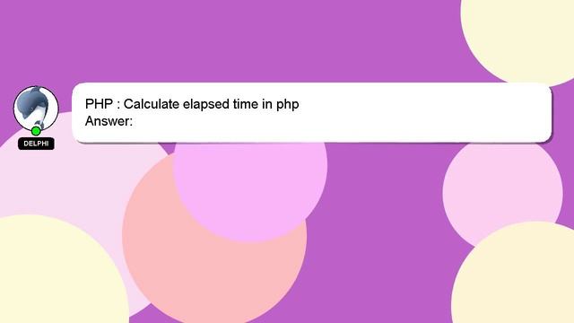 PHP : Calculate elapsed time in php смотреть онлайн