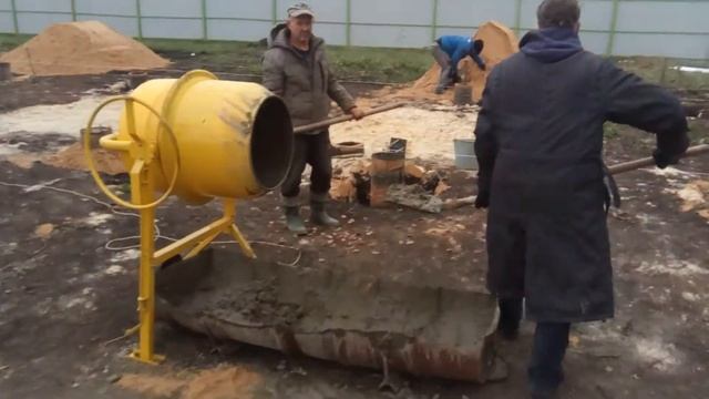 Заливка свай 2