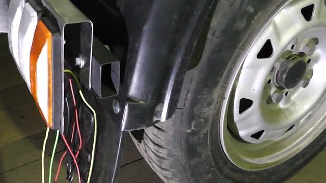 прицеп "титан-2" переделка. Новые борта, крепление крыльев и фонарей и другие мелочи. смотреть онлайн