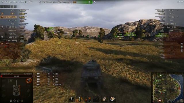 TVP T 50/51, Утёс, Стандартный бой смотреть онлайн