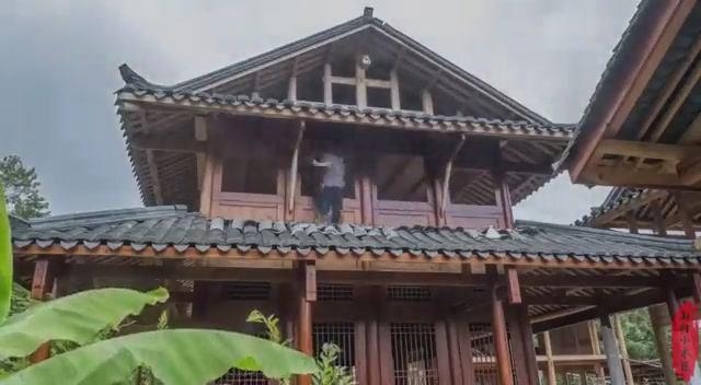 Китай. Строительство деревянного дома в традиционном стиле за 4 года. смотреть онлайн