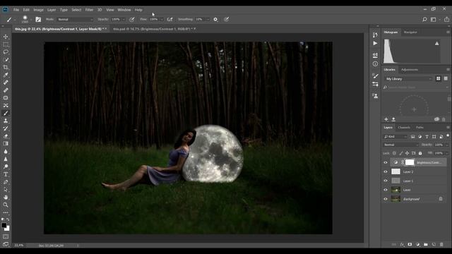 Moon Dream Photo Manipulation / Photoshop speed art смотреть онлайн
