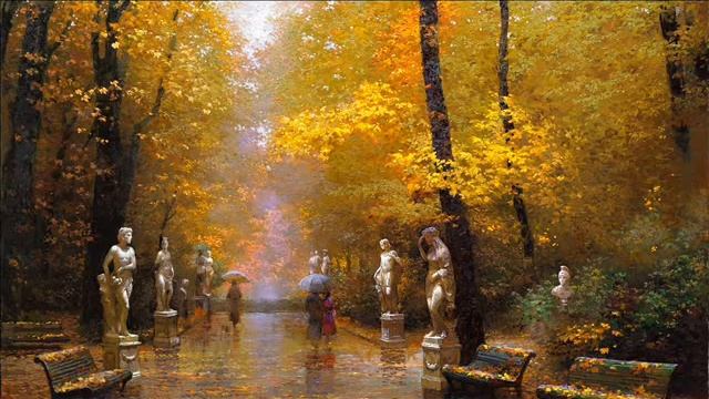 Листья падают в саду, Бунин И. смотреть онлайн