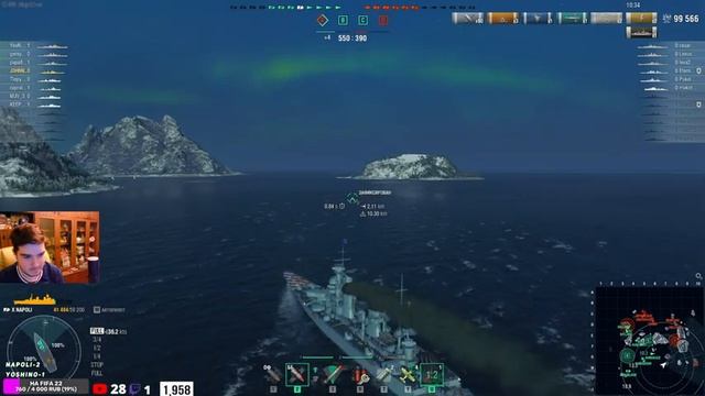 STREAM! NAPOLI VS YOSHINO! КТО ОКАЖЕТСЯ СИЛЬНЕЕ? WORLD OF WARSHIPS 1440P DROPS ON смотреть онлайн