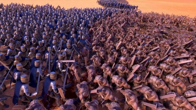 3 Kingdoms Fight for a City | Knights vs Tyrants vs Ogres Army - Ultimate Epic Battle Simulator UEB смотреть онлайн