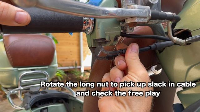 Vespa GTS / GTV Throttle Cable Free Play Adjustment | Mitch's Scooter Stuff смотреть онлайн