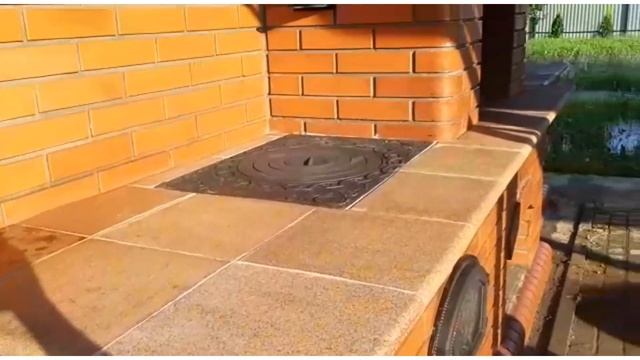 Мангальный комплекс с плитой и раковиной смотреть онлайн