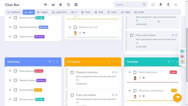 Chat bot Bootstrap Admin Dashboard Template with LTR Light Theme смотреть онлайн