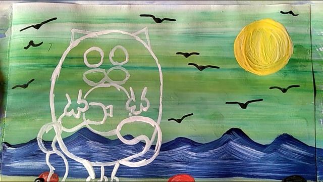 Интуитивное рисование - живопись душой. Урок 4. Котик смотреть онлайн