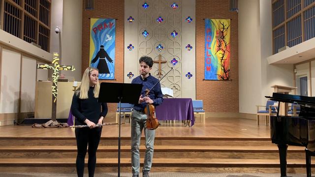 1600s Hymn Arranged For Flute, Violin, & Organ | 