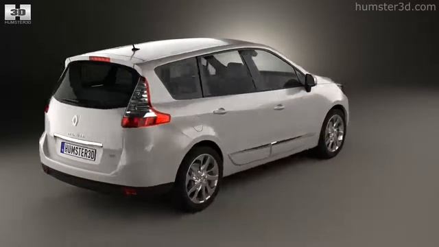 Renault Grand Scenic 2014 by 3D model store Humster3D.com смотреть онлайн