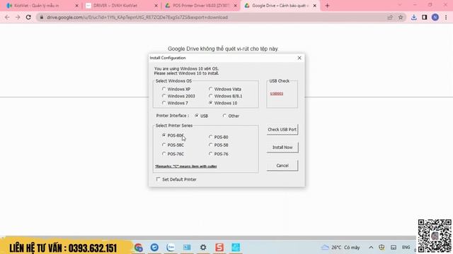 Cài đặt Máy In Hóa đơn KiotViet Kpos ZY307 | Hà KiotViet