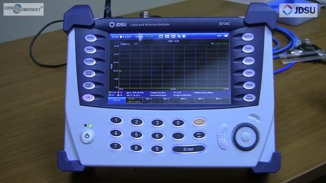 Измерение РДН и КСВ с помощью анализатора антенно-фидерных устройств JDSU JD724C смотреть онлайн