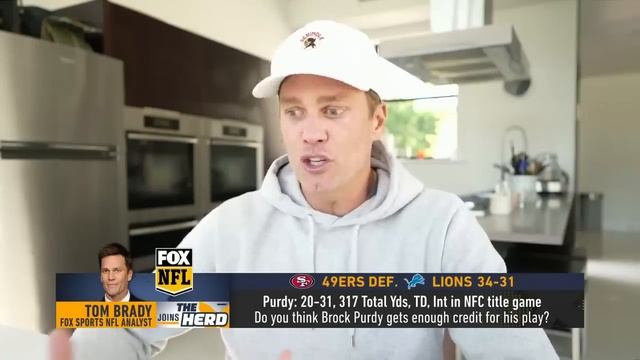 Tom Brady on Mahomes comparison, Super Bowl LVIII, Does Purdy get enough credit? | NFL | THE HERD смотреть онлайн