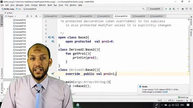 78 Android Kotlin OOP access or visibility modifiers protected modifier when overridden смотреть онлайн
