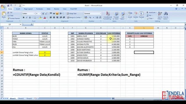 Fungsi Sumif dan Countif смотреть онлайн
