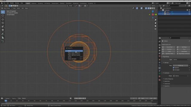 Как добавить физику Metaballs в Blender 2.9.mp4 смотреть онлайн