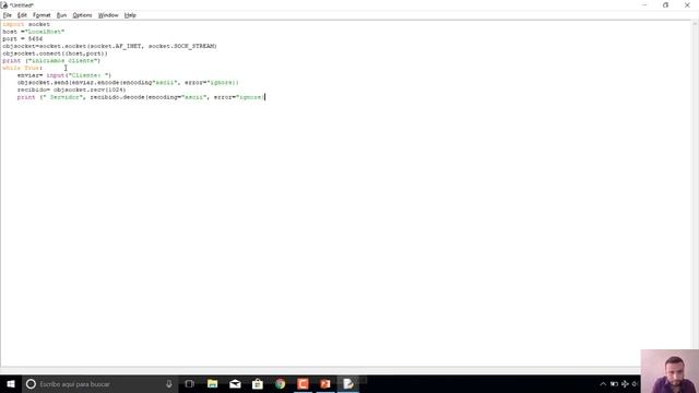 sockets Python cliente servidor TCP смотреть онлайн