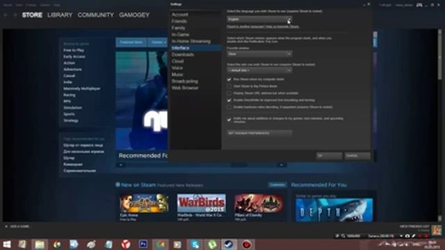 как сделать Русский язык в Steam смотреть онлайн