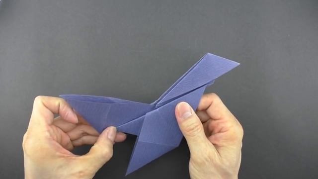 Origami Airplane (Fighter Jet Plane) Tutorial (Hyo Ahn) смотреть онлайн
