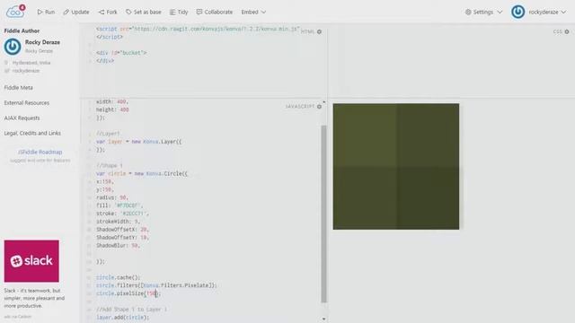 KonvaJS Lesson 10: Pixelate Filter смотреть онлайн