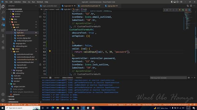 26 - Hide and show password ( Flutter & PHP & MYSQL Ecommerce Arabic) смотреть онлайн