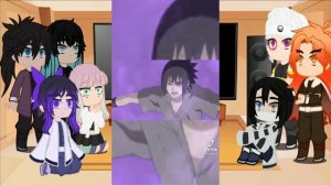 реакция клинок рассекающих демонов //на учеников трёх легендарных санинов /наруто/