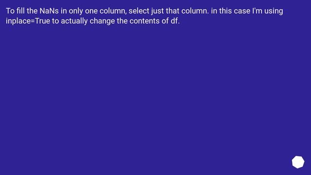 How to replace NaN values by Zeroes in a column of a Pandas Dataframe? смотреть онлайн