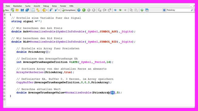 MQL5 TUTORIAL GRUNDLAGEN - 24 SO PROGRAMMIEREN SIE DEN AVERAGE TRUE RANGE OSZILLATOR смотреть онлайн