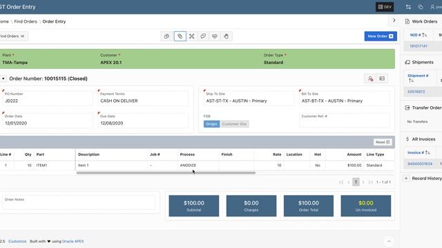 APEX Rapid Order Entry and Automated Processing on top of Oracle e-Business Suite смотреть онлайн