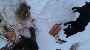 Рыбалка на сети на малой таёжной реке.