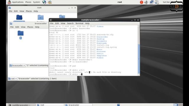 mkdir command | Linux | Brace Coder | Tamil смотреть онлайн