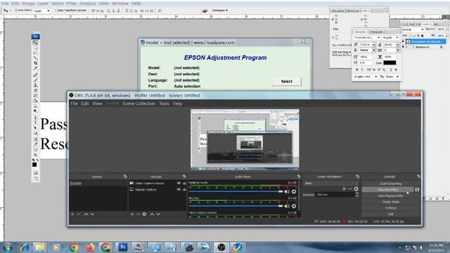 HOW TO RESET INK PAD COUNTER EPSON L3210 L1210 L3250 L3251 L3260 L5290 blinking light error смотреть онлайн