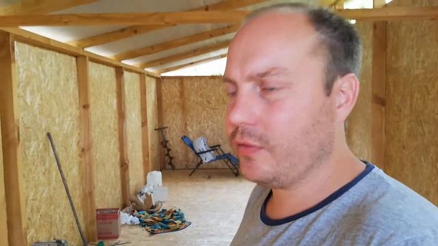 Каркасный сарай быстро и дешево, коробка готова. 6 серия. смотреть онлайн