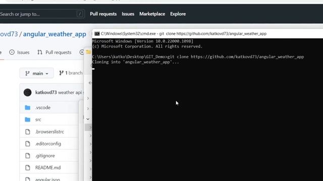 How to download from GitHub to your folder and install Git on your computer. смотреть онлайн