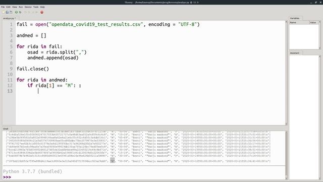 Python. SARS-CoV-2 testide avaandmete CSV-faili analüüs смотреть онлайн