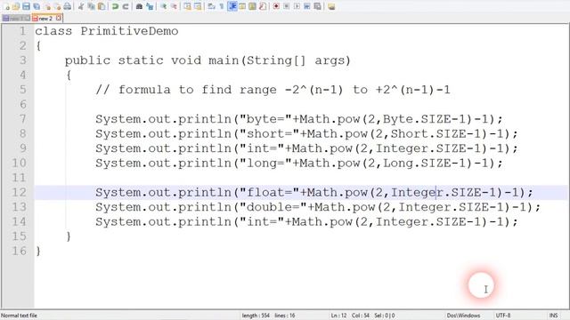 primitive date type size and range in java in hindi lecture#12 смотреть онлайн