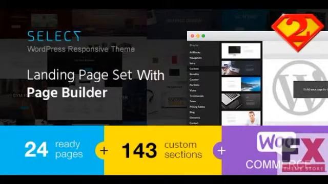 Preview Select - Responsive Landing Page WordPress Theme TFx смотреть онлайн