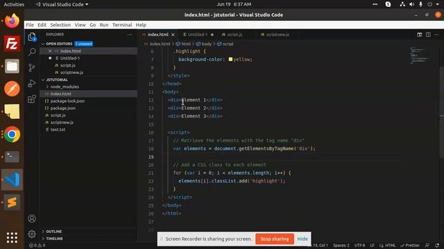 JavaScript Tutorial in Hindi #57 JavaScript getElementsByTagName Example смотреть онлайн