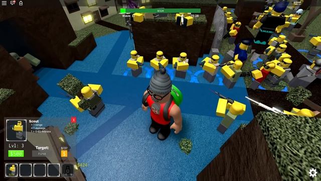 SIMULADOR DE DEFENDER A TORRE l Tower Defense Simulator Roblox смотреть онлайн