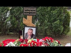 Могила Владимира Жириновского, Москва Новодевичье кладбище //
