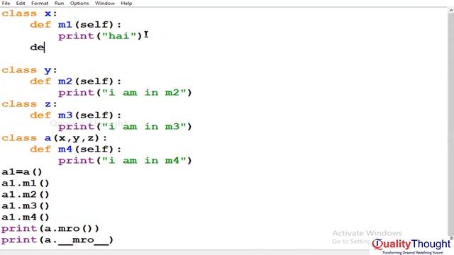 Control Flow Single & Multiple Inheritance | Advanced Python Tutorial for Beginners |Quality Though смотреть онлайн