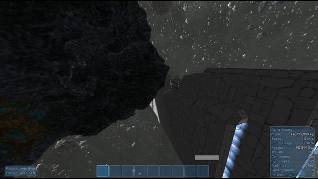 SpaceEngineers, Crashing Gladius Mega Ship смотреть онлайн