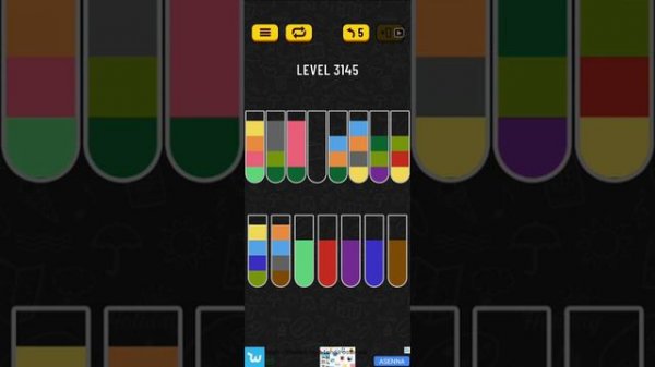 water sort puzzle level 3145