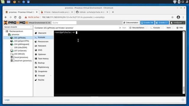 Proxmox: Container mit Pihole смотреть онлайн