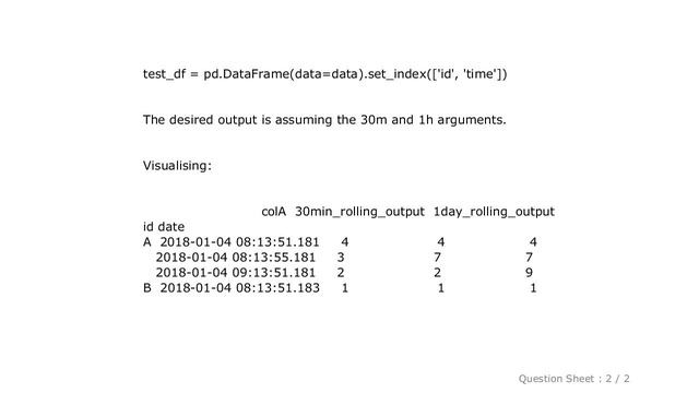 Pandas : Pandas Rolling On DateTime Multi Index Frame смотреть онлайн