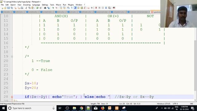 PHP in Tamil | By Guhan Ganesan | Logical (AND OR NOT) Operators | Payilagam смотреть онлайн
