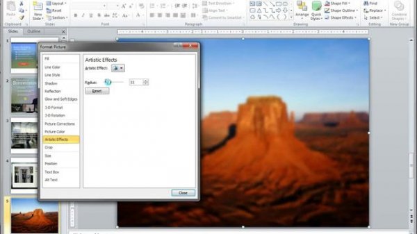 PowerPoint Tutorials: How to Create Blurred Background Effects