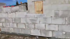 Пристройка из пенобетона за три дня