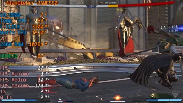 Injustice 2, teste em Português PT-BR! GeForce 1050 (3GB) Notebook 2AME550 смотреть онлайн